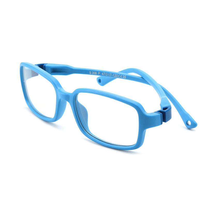 S308 flexible kids optical frame close-up showing lightweight child-friendly design