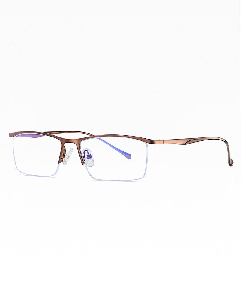 Half Rimless Metal Frame Anti-blue Light Computer Glasses