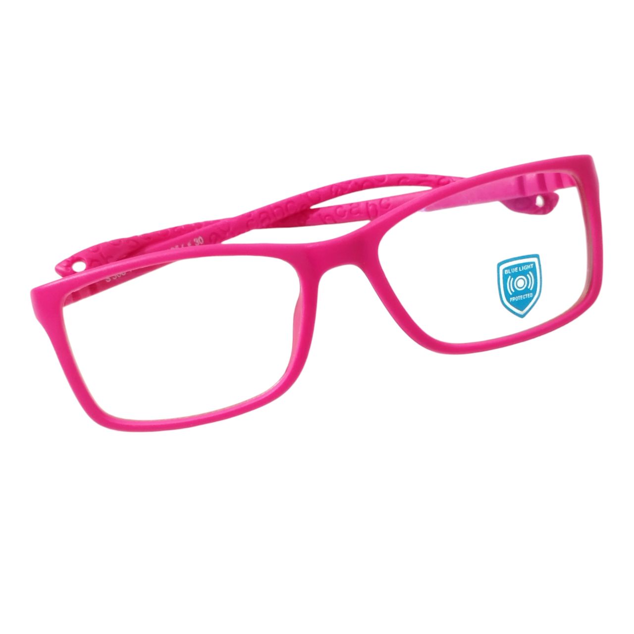Hot Pink Unbreakable Kids Flexible Rectangle Glasses Age to Years