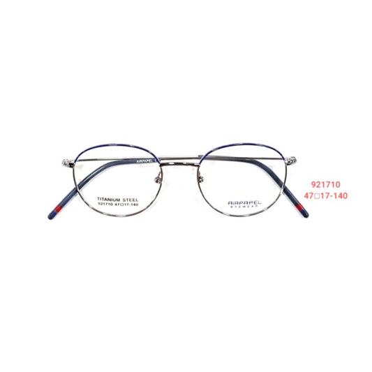 Blue Pento Shape Titanium Steel Spectacle Frames Glasses Chashma