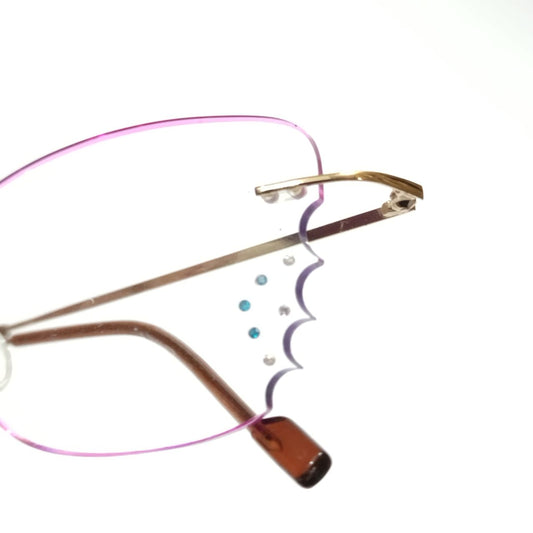 Gold Elegance Rimless Glasses Exclusive Wedding Wear Collection
