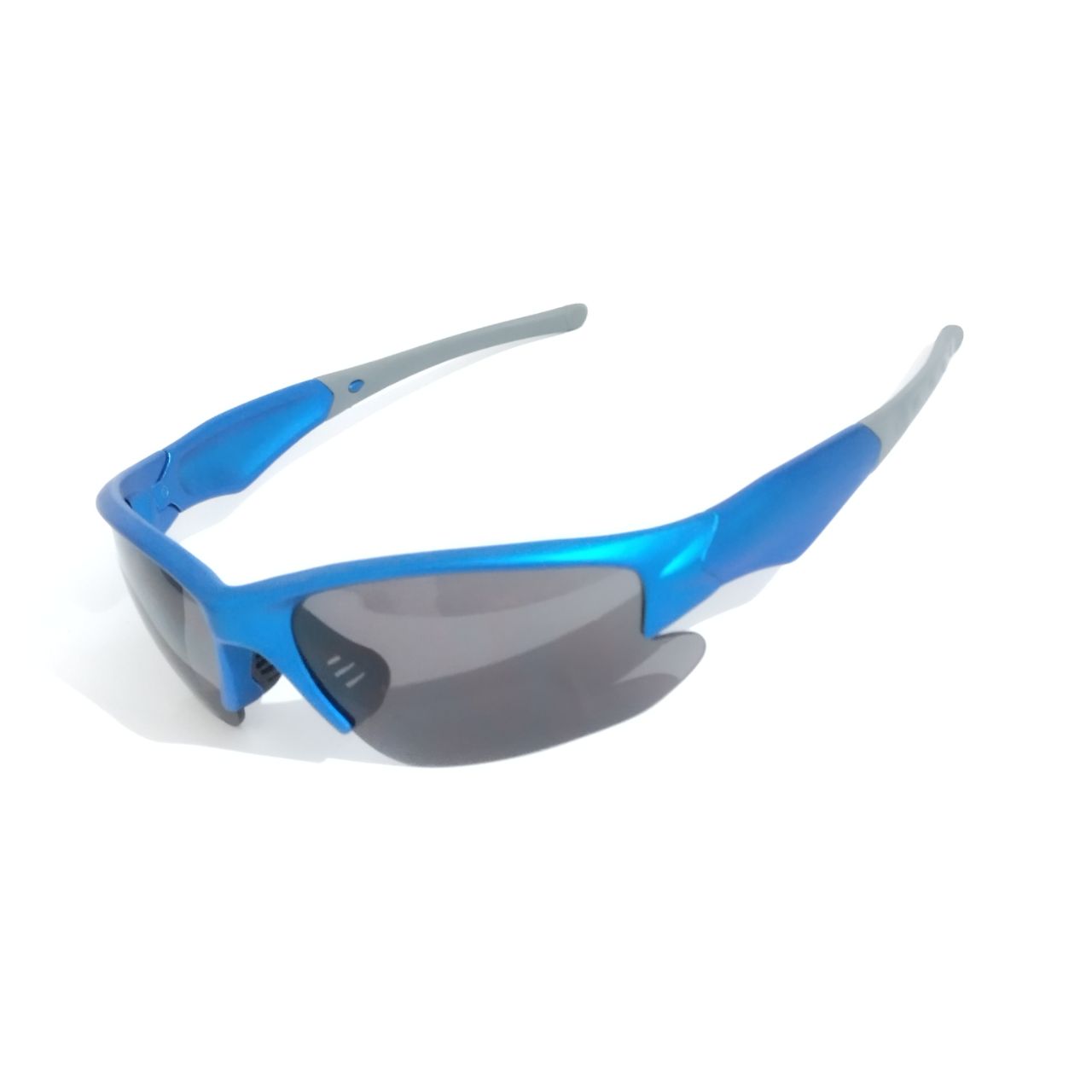 Blue Wraparound Sports Sunglasses