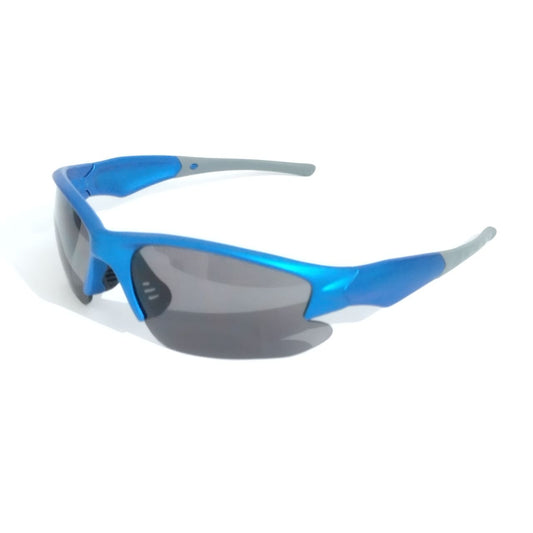 Blue Wraparound Sports Sunglasses