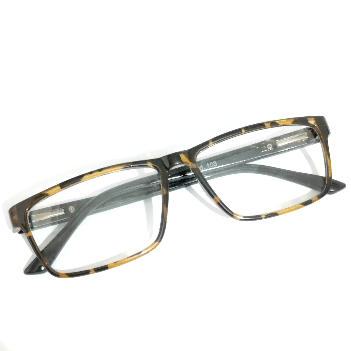 Tortoiseshell Twilight Rectangle Shape Progressive Glasses