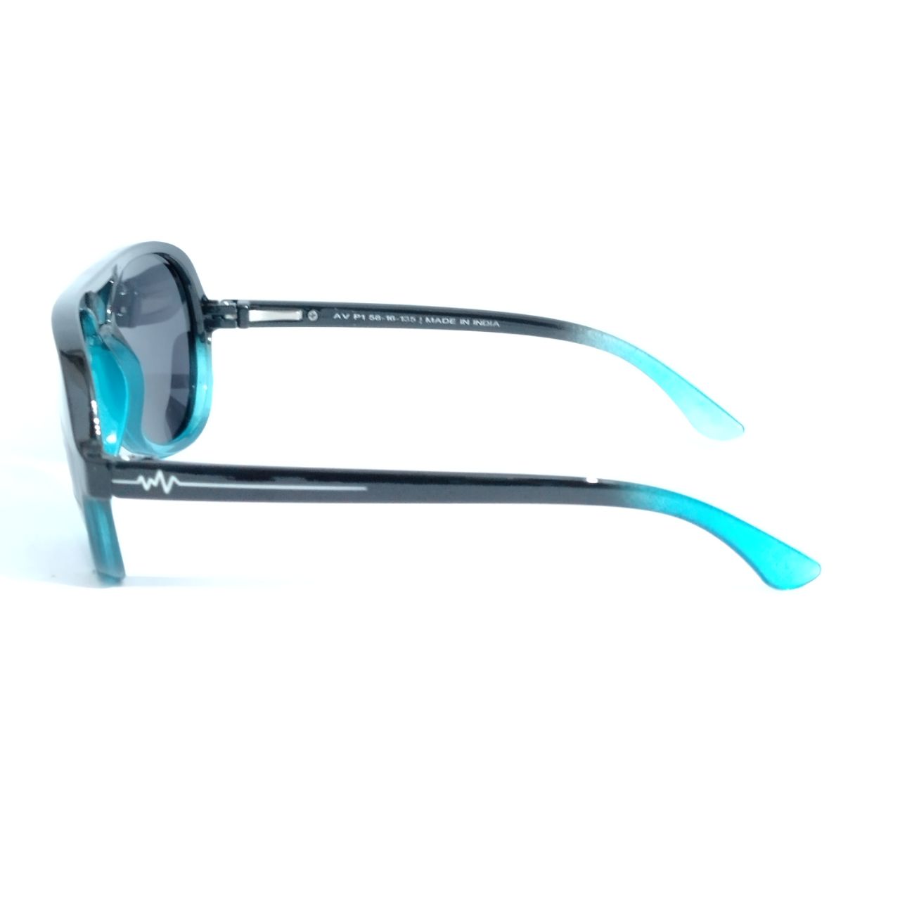 Black Blue Classic Pilot Shape Polarized Sunglasses for Men and Women