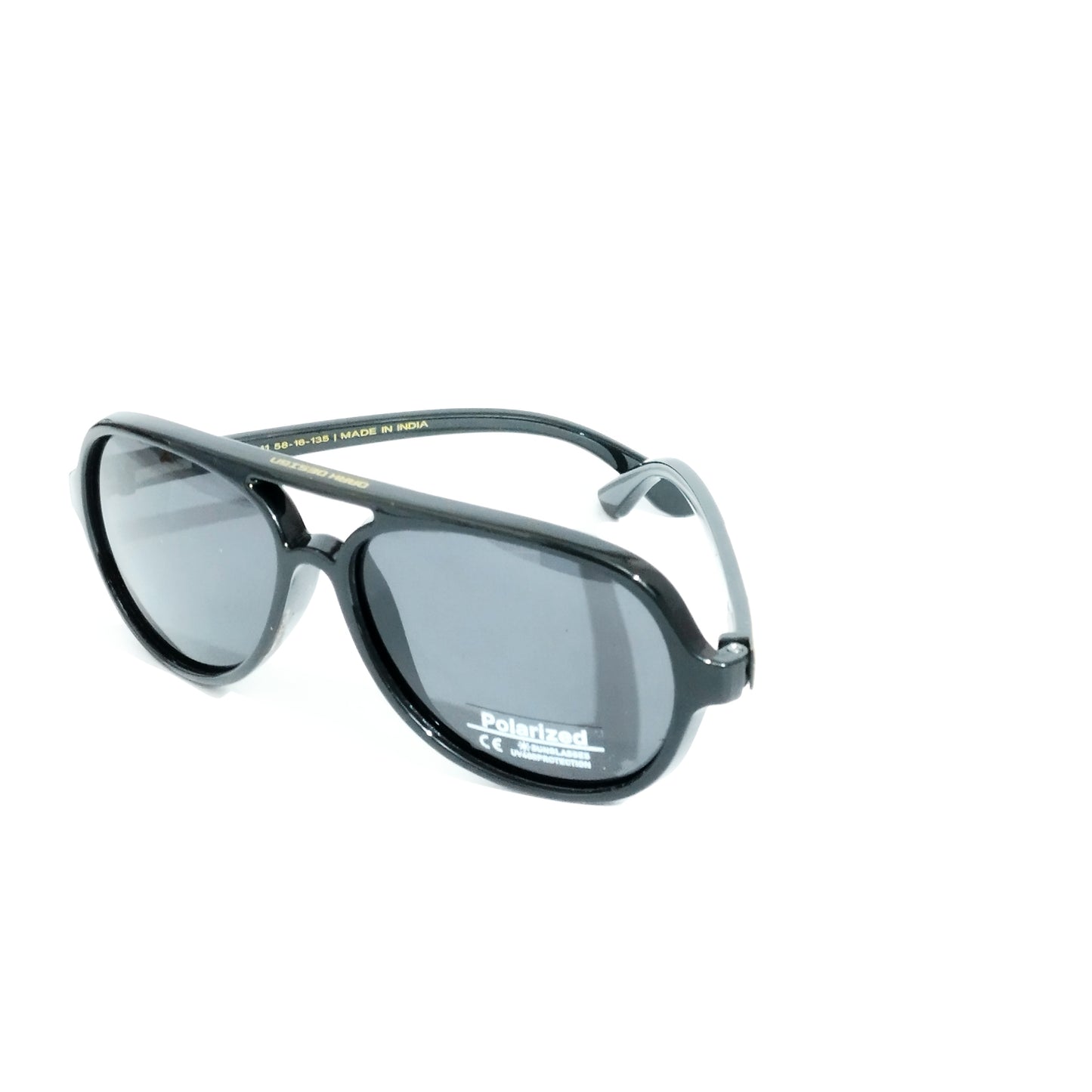 Black Aerodynamic Shape Polarized Sunglasses for Men and Women