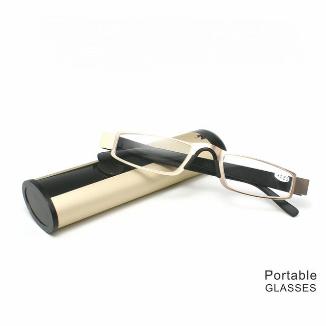 Gold Portable Reading Glasses