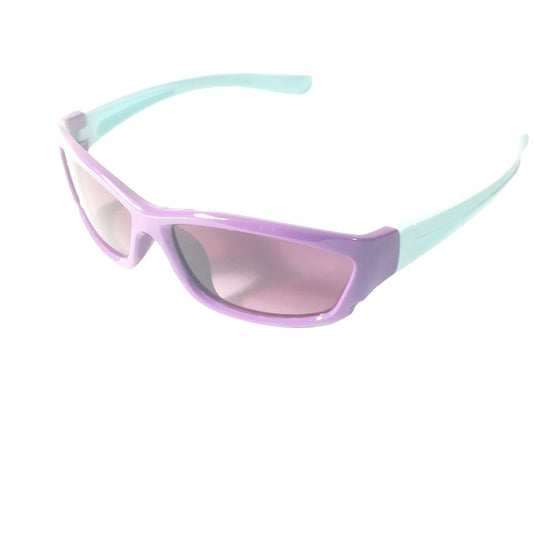 Kids Wraparound Sunglasses Purple Blue 4-7 years old