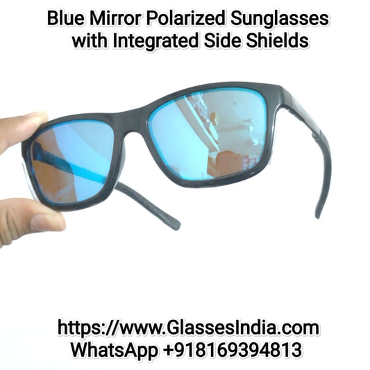 Blue Mirror Polarized Sunglasses with Side Shield Conaire
