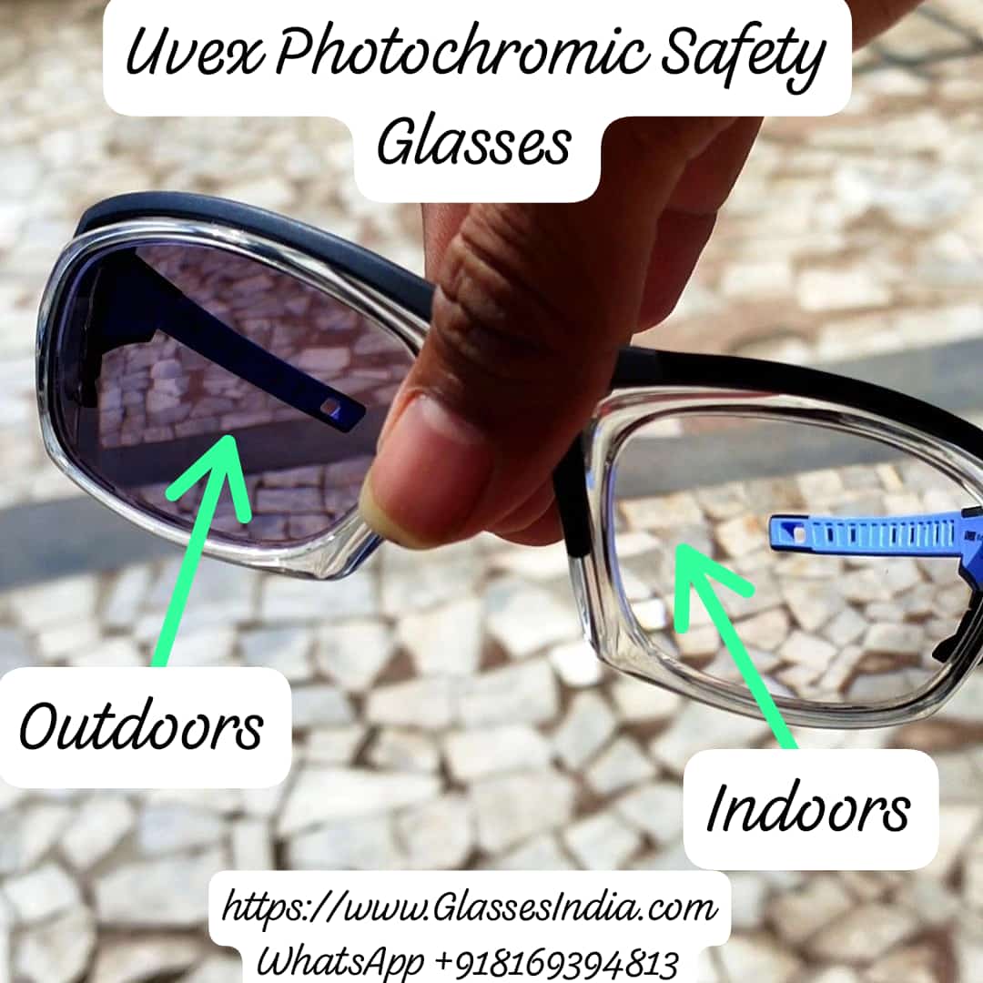 Uvex Photochromic Prescription Safety Glasses with Adaptive UV