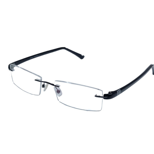 Black Rimless Blue Light Blockers Computer Glasses with Anti Glare Coating S003BK