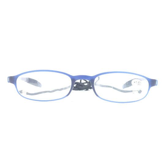 Comfortable Flexi-Thread Memory Glasses for Men and Women, TR90 Frame in Blue