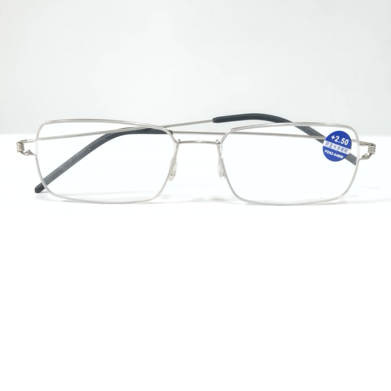 Silver Wire Frame Ultra Light Weight Blue Light Reading Glasses
