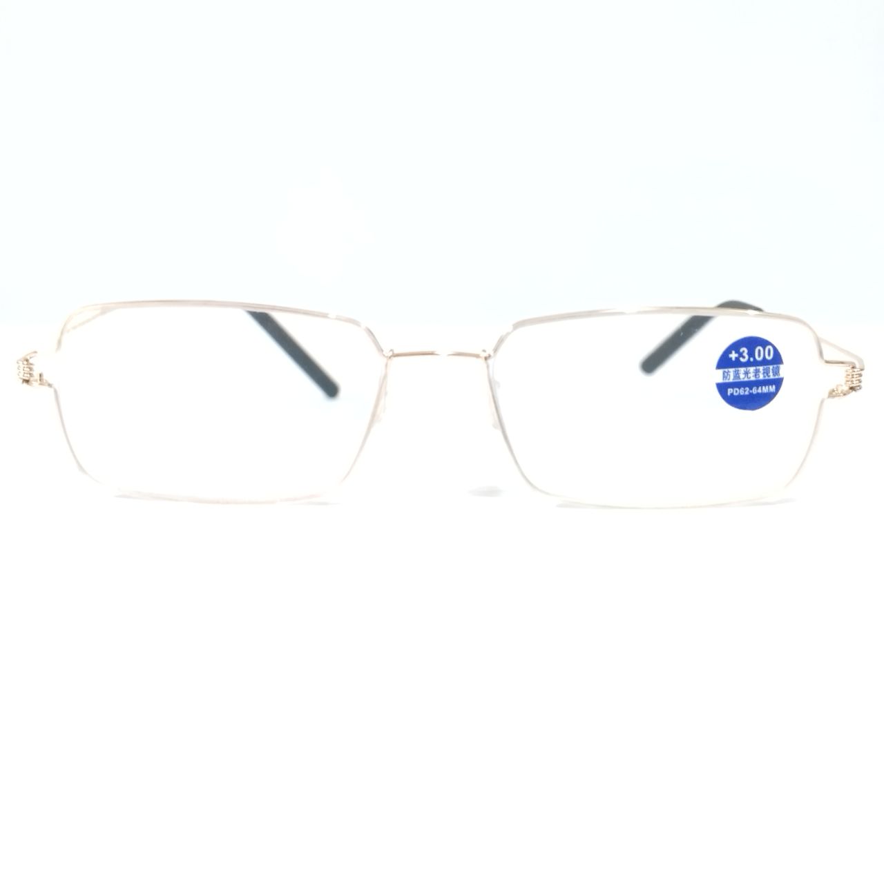Gold Plated Wire Frame Ultra Light Weight Blue Light Reading Glasses