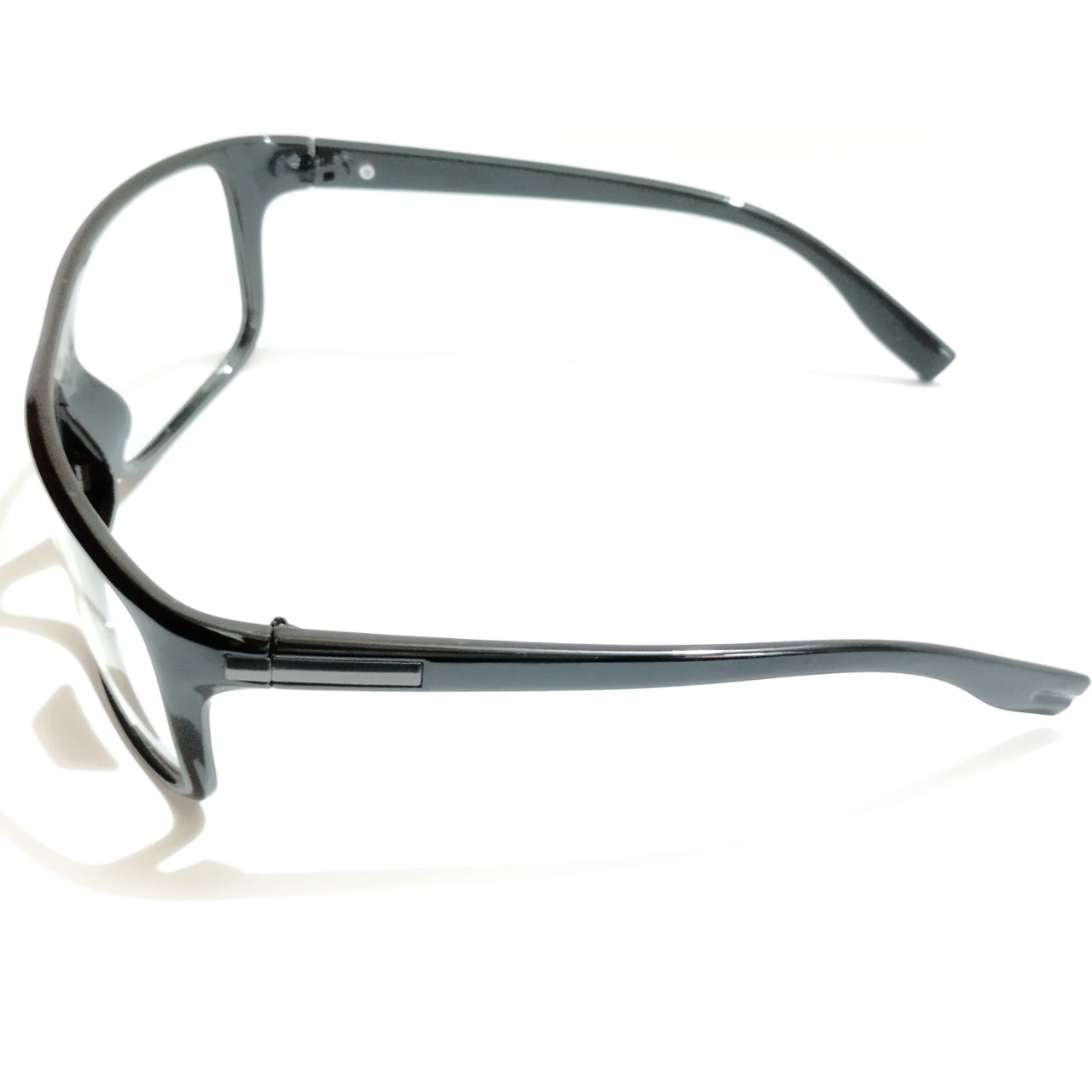 Black Square Frame Wraparound Sports Cycling Photochromic Sunglasses