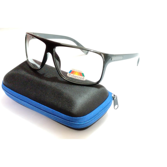 Black Square Frame Wraparound Sports Cycling Photochromic Sunglasses