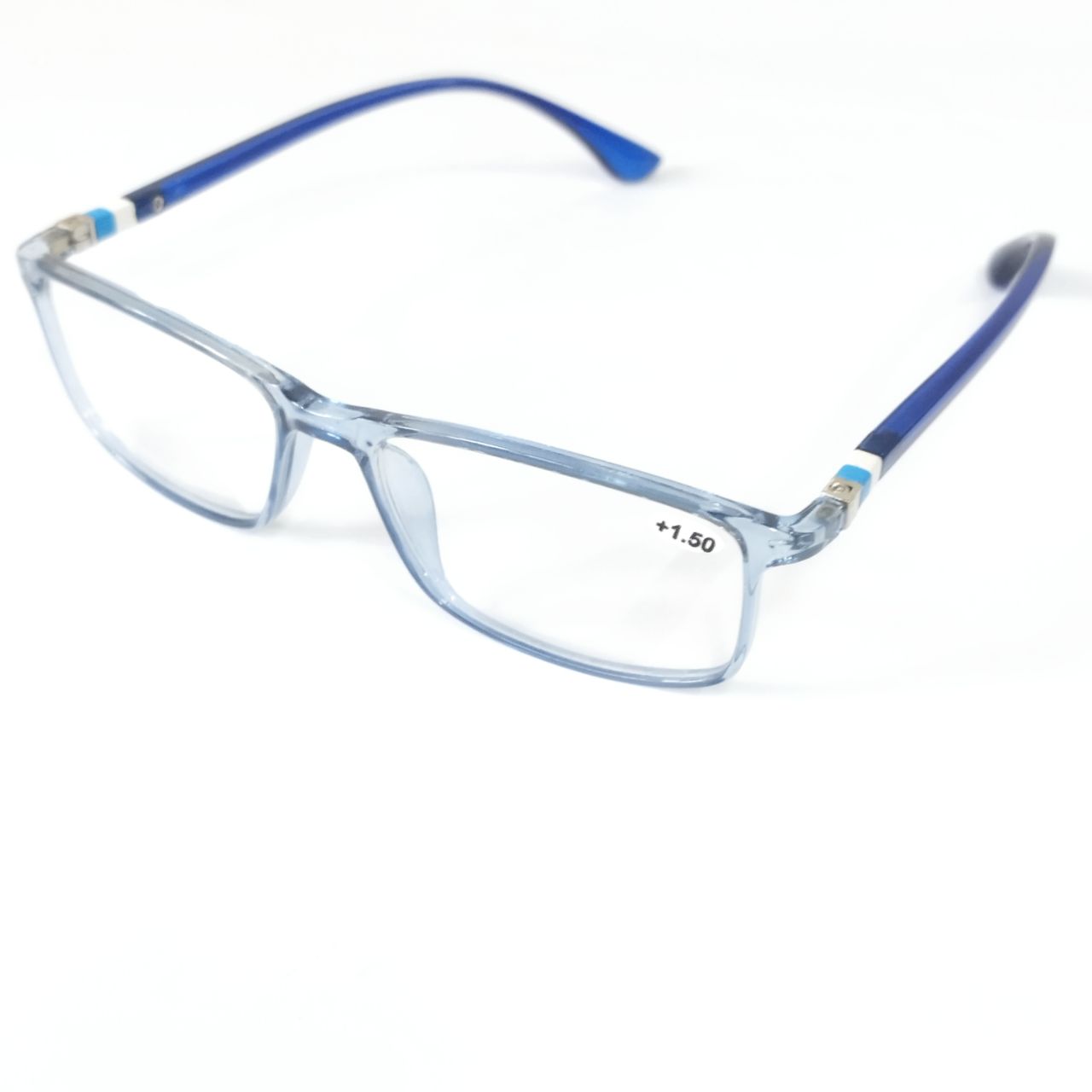 Transparent Blue Bifocal Reading Glasses