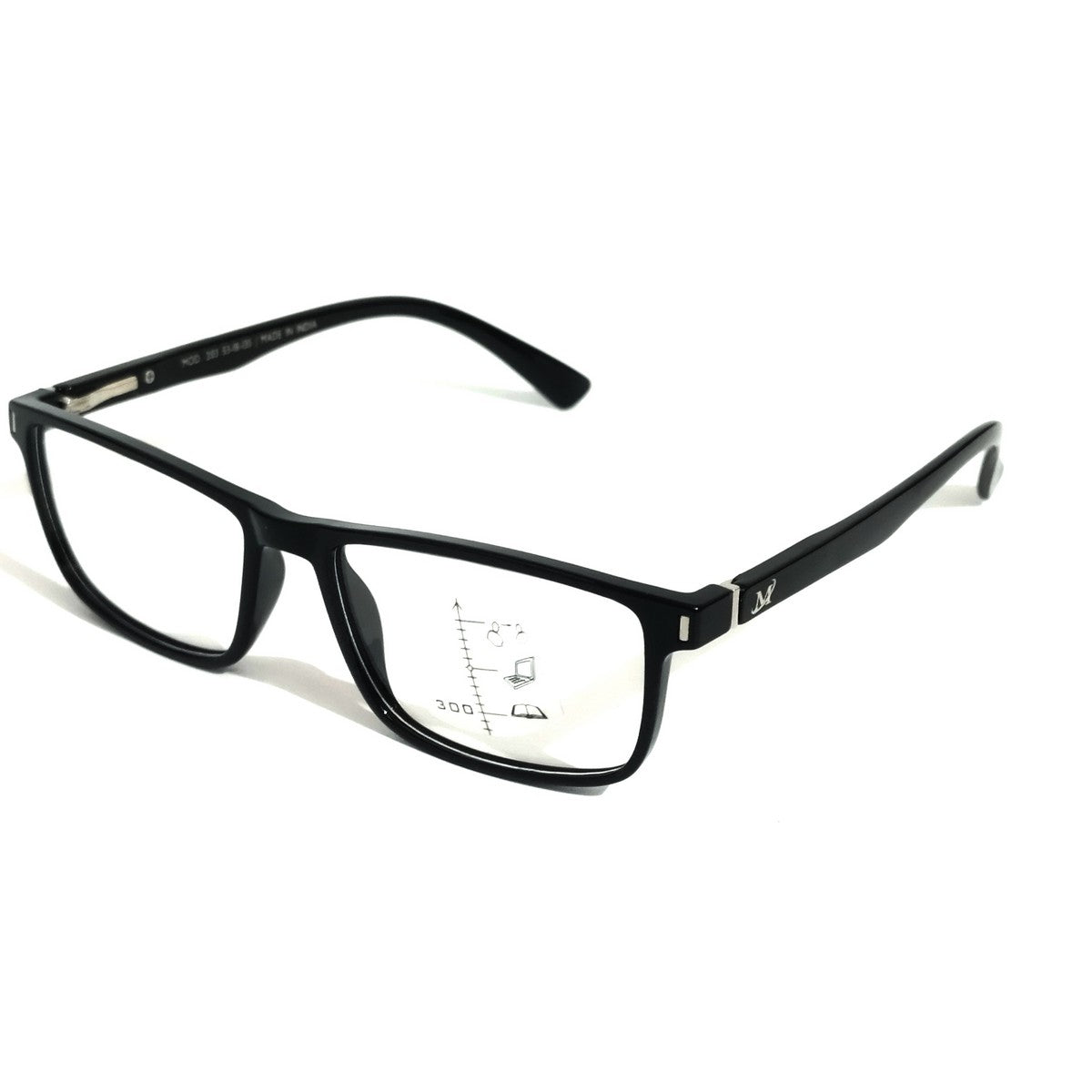 Onyx Elegance - Contemporary Black Progressive Multifocal Fram Glasses