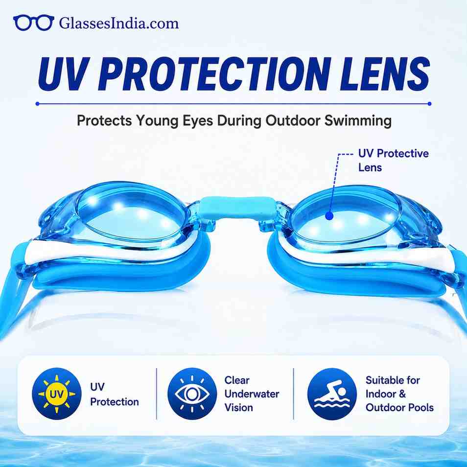 Kids Power Swimming Goggles Glasses 3-12 years