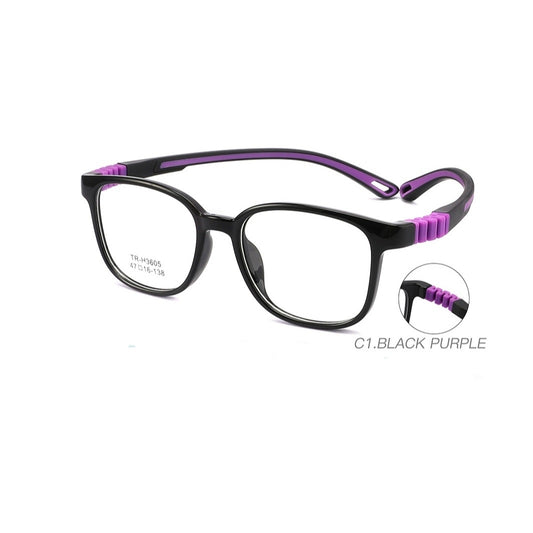 Square Kids Unbreakable Glasses TR 6805 for 7-12 Year Old