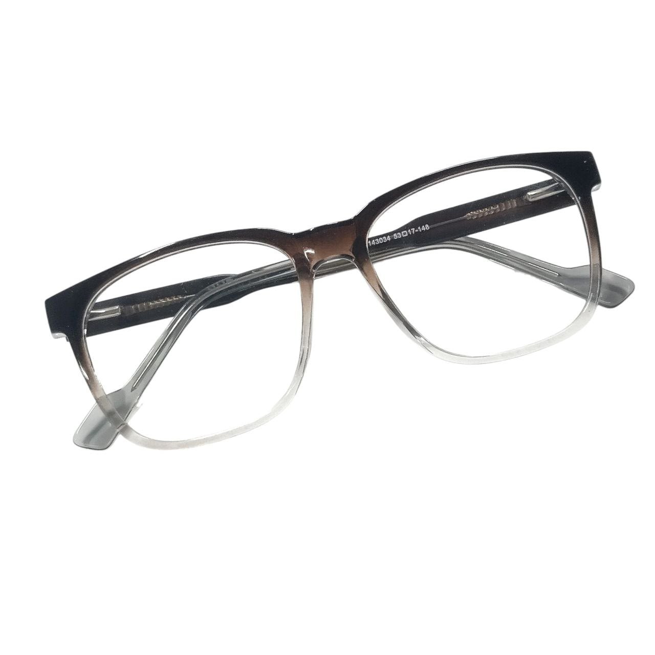 Large Size Square Ptosis Crutch Glasses Square Frame 143034 Size 53-17-148