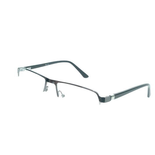 Luxury Executive Rectangle Grey Half Frame Supra Glasses