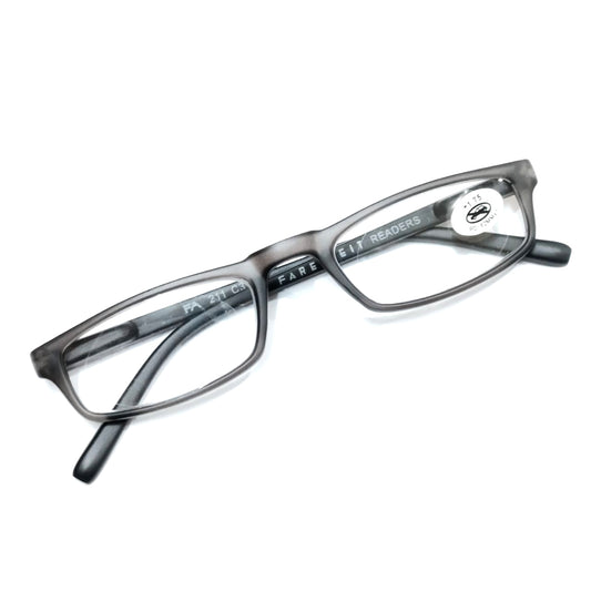 Slim TR90 Grey Reading Glasses For Men and Women with Spring 211gr