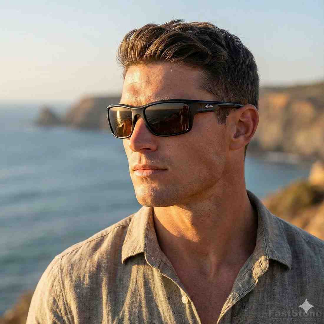 Red Mirror Wraparound Polarized Sports Sunglasses – High-Performance Eye Protection