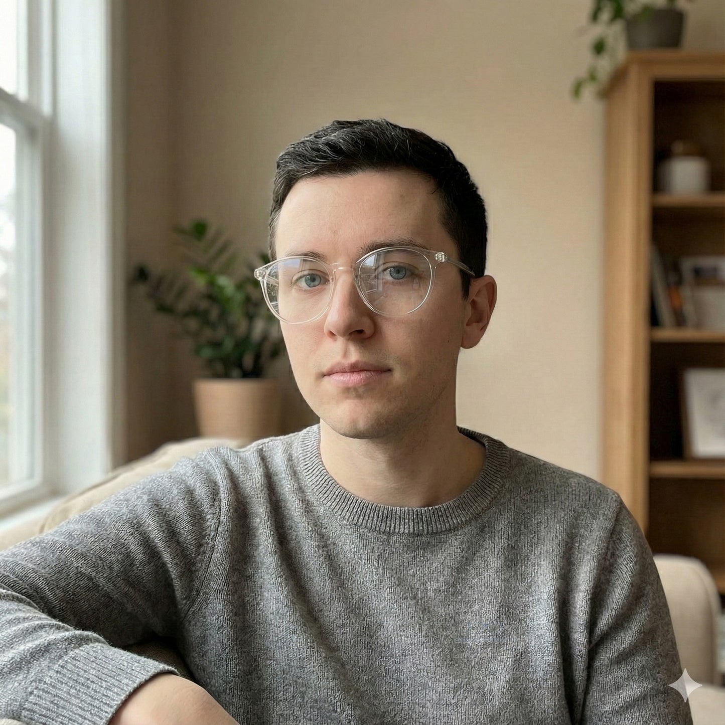 ARTView Clear Round Transparent Glasses for Men and Women M8555 C6