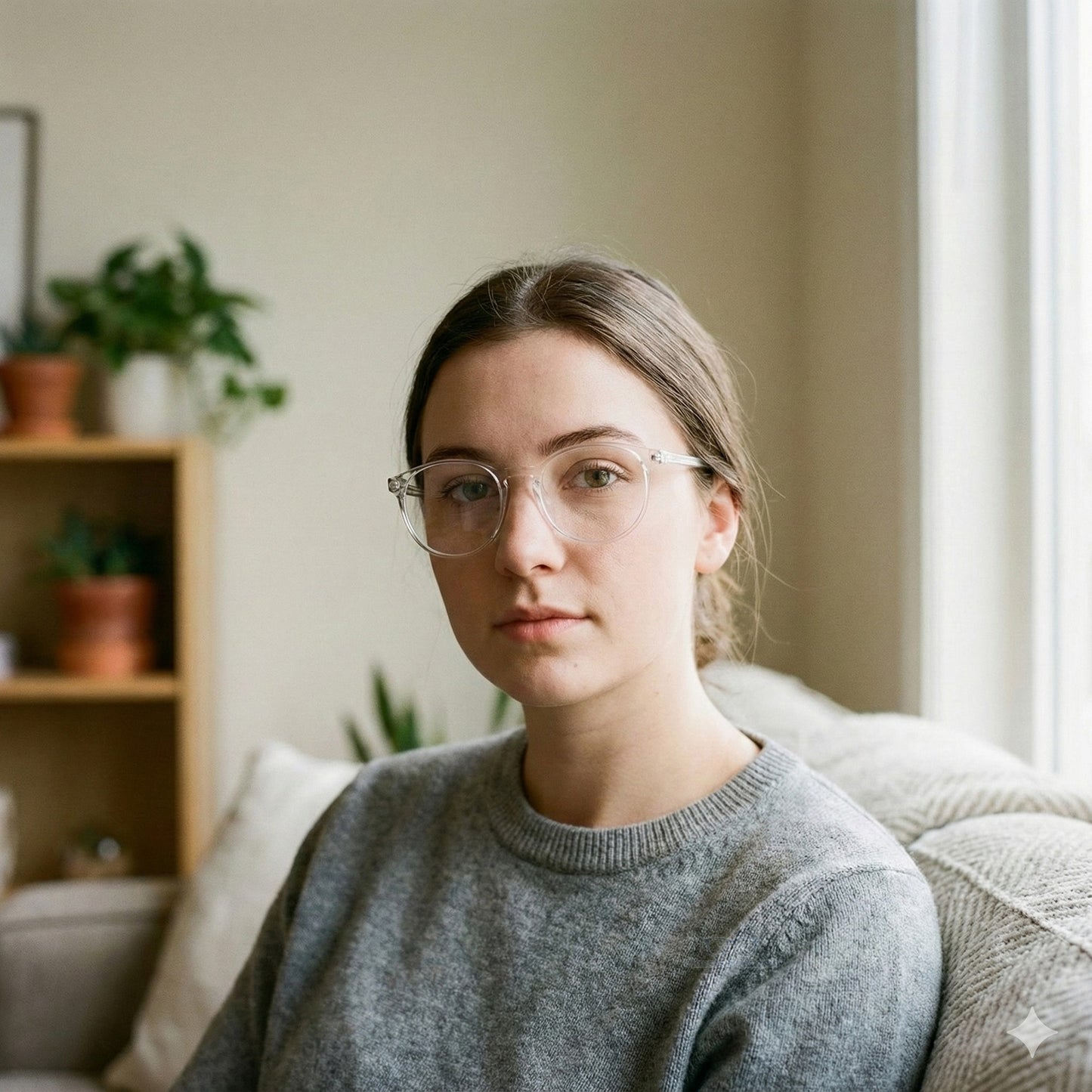 ARTView Clear Round Transparent Glasses for Men and Women M8555 C6