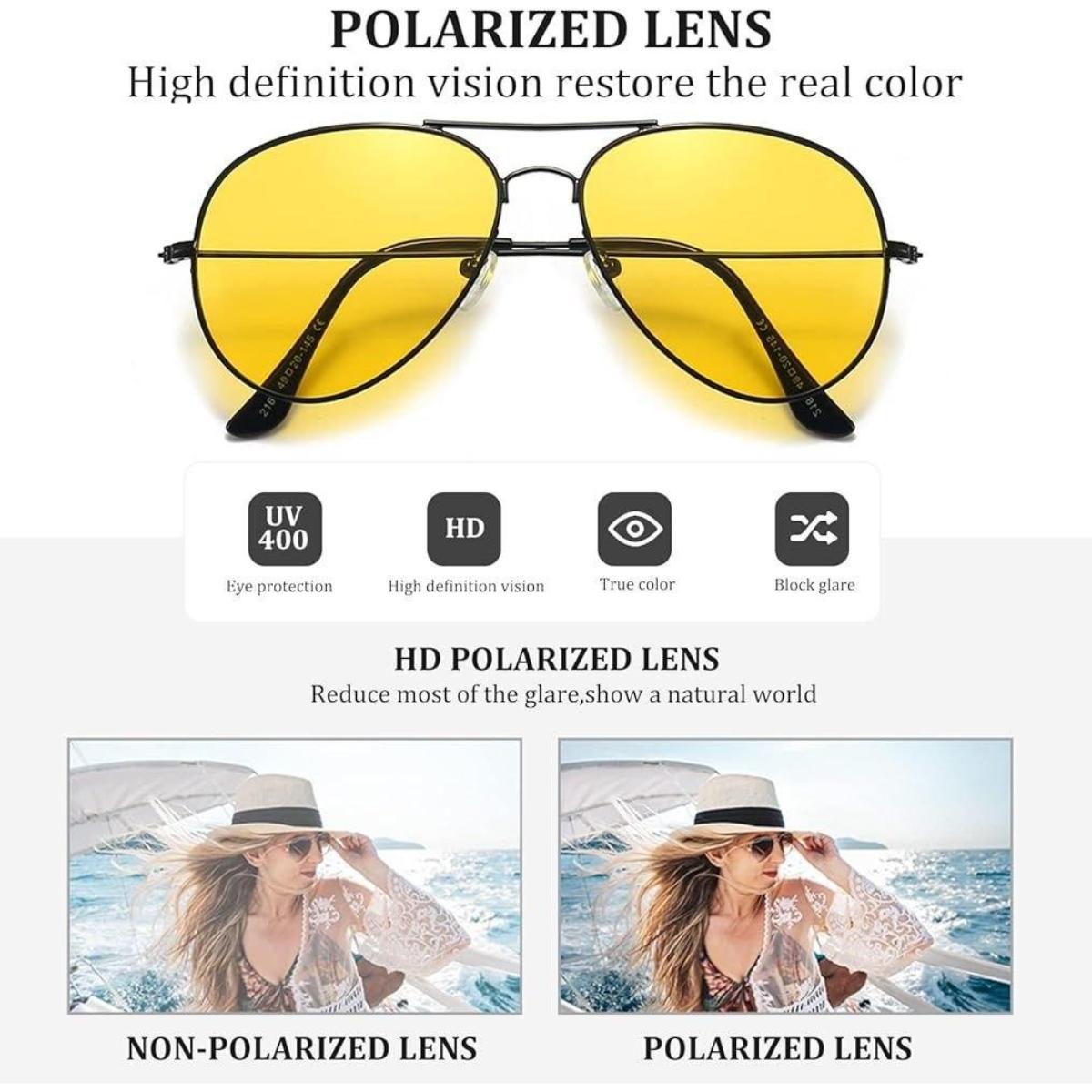 Night Driving Glasses – Yellow Polarized Driving Sunglasses