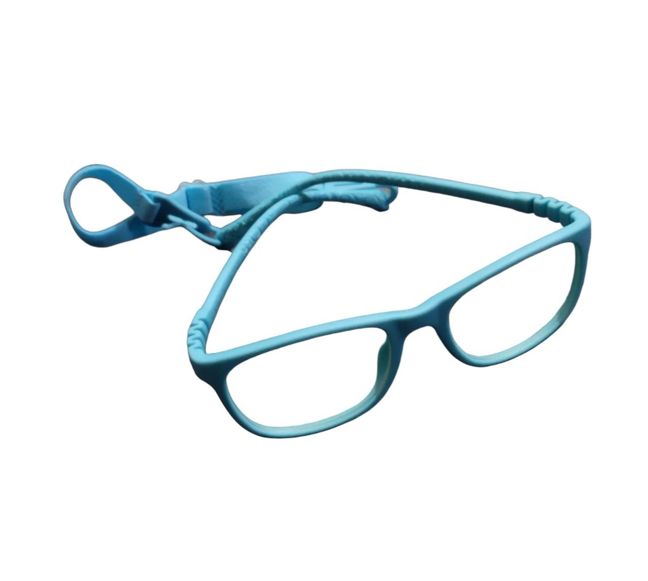 Light Blue Trendy Unbreakable Kids Flexible Glasses Age 4 to 7 Years