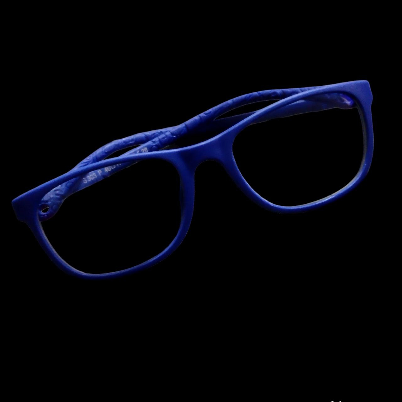 Dark Blue Trendy Unbreakable Kids Flexible Glasses Age 4 to 7 Years