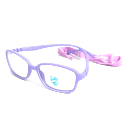 Trendy Purple Unbreakable Kids Flexible Glasses Age 3 to 6 Years