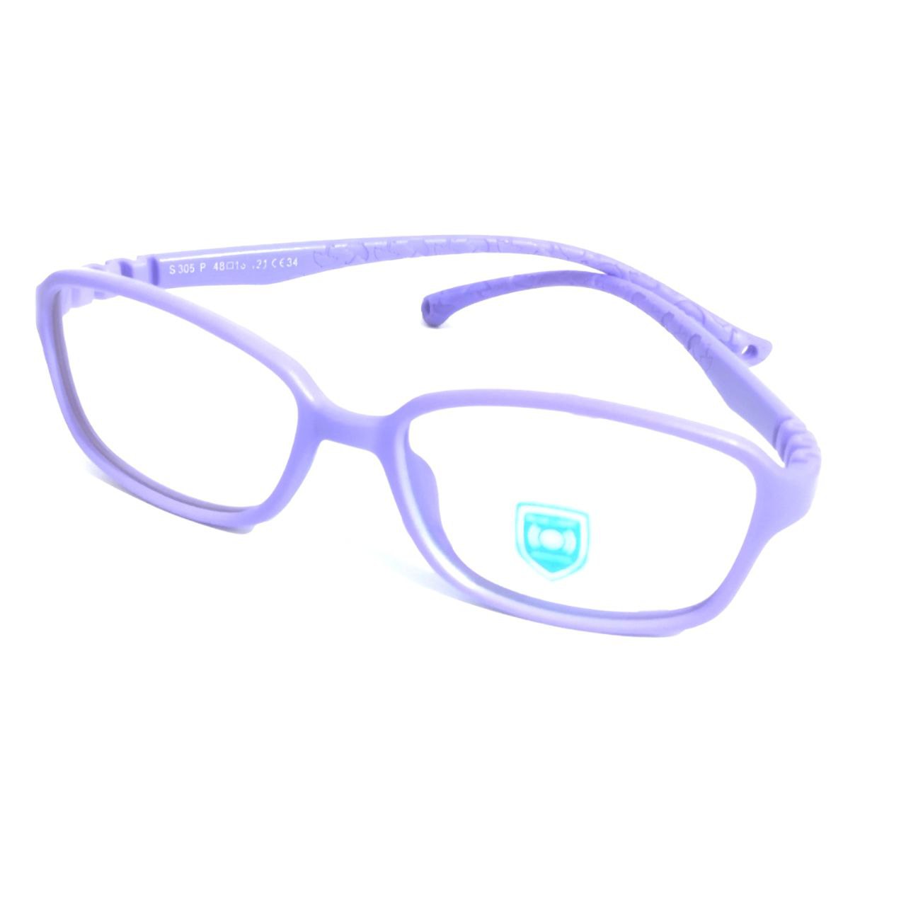 Trendy Purple Unbreakable Kids Flexible Glasses Age 3 to 6 Years