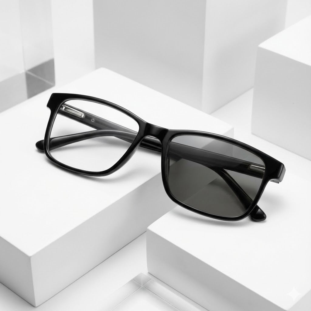 Photochromic Progressive Reading Glasses with Blue Block Anti Glare Lens