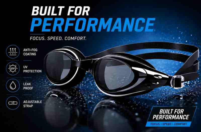 −10.00 Power Swimming Goggles