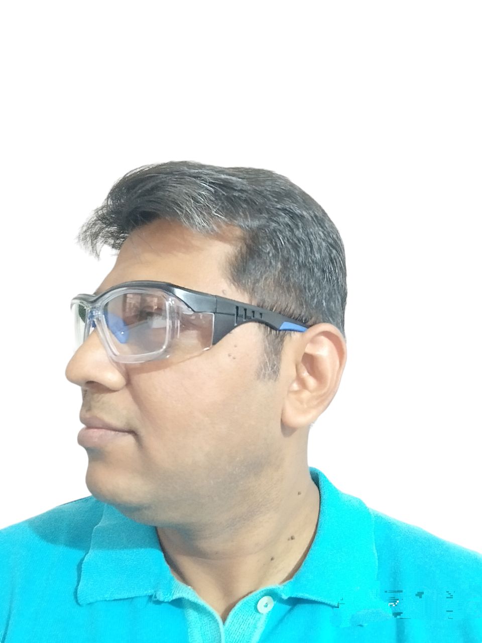 EYESafety Power Safety Glasses Black Blue Clear Eyewear