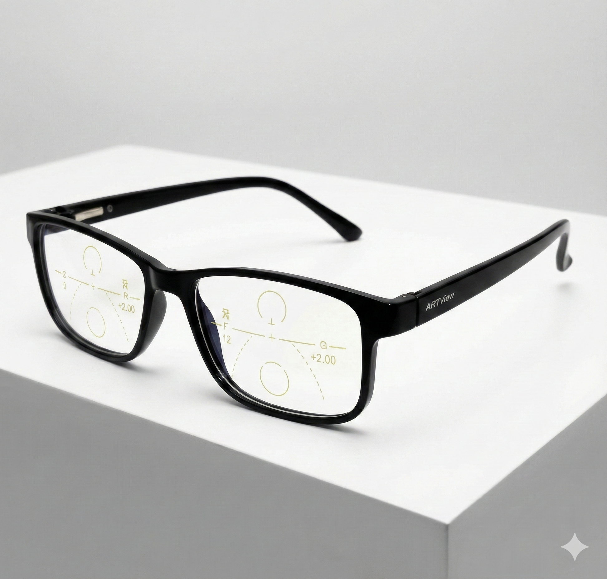 Progressive Reading Glasses with Blue Block Anti Glare Lens