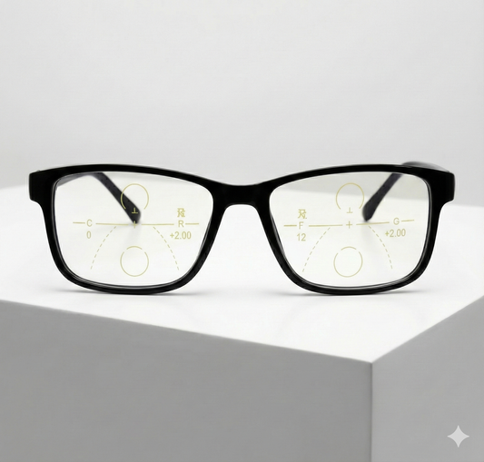 Progressive Reading Glasses with Blue Block Anti Glare Lens