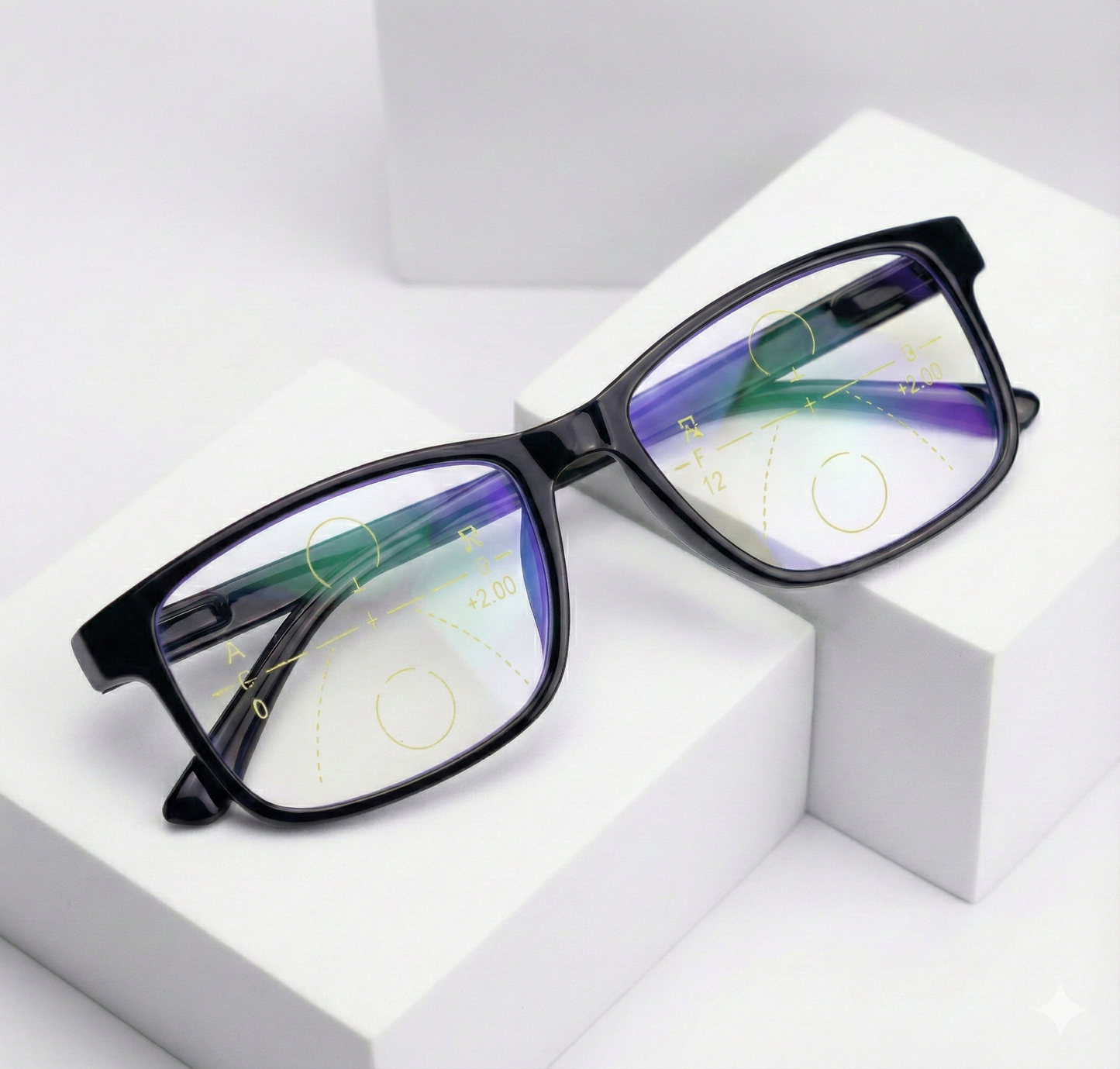 Progressive Reading Glasses with Blue Block Anti Glare Lens
