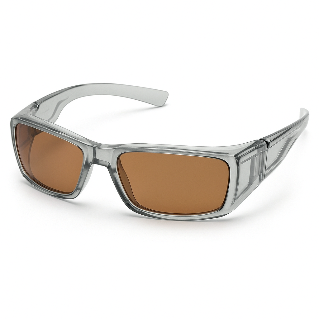 Pyramex Safety Glasses SG7910DRX Emerge Gray Frame Clear Lens Safety Glasses Rxable