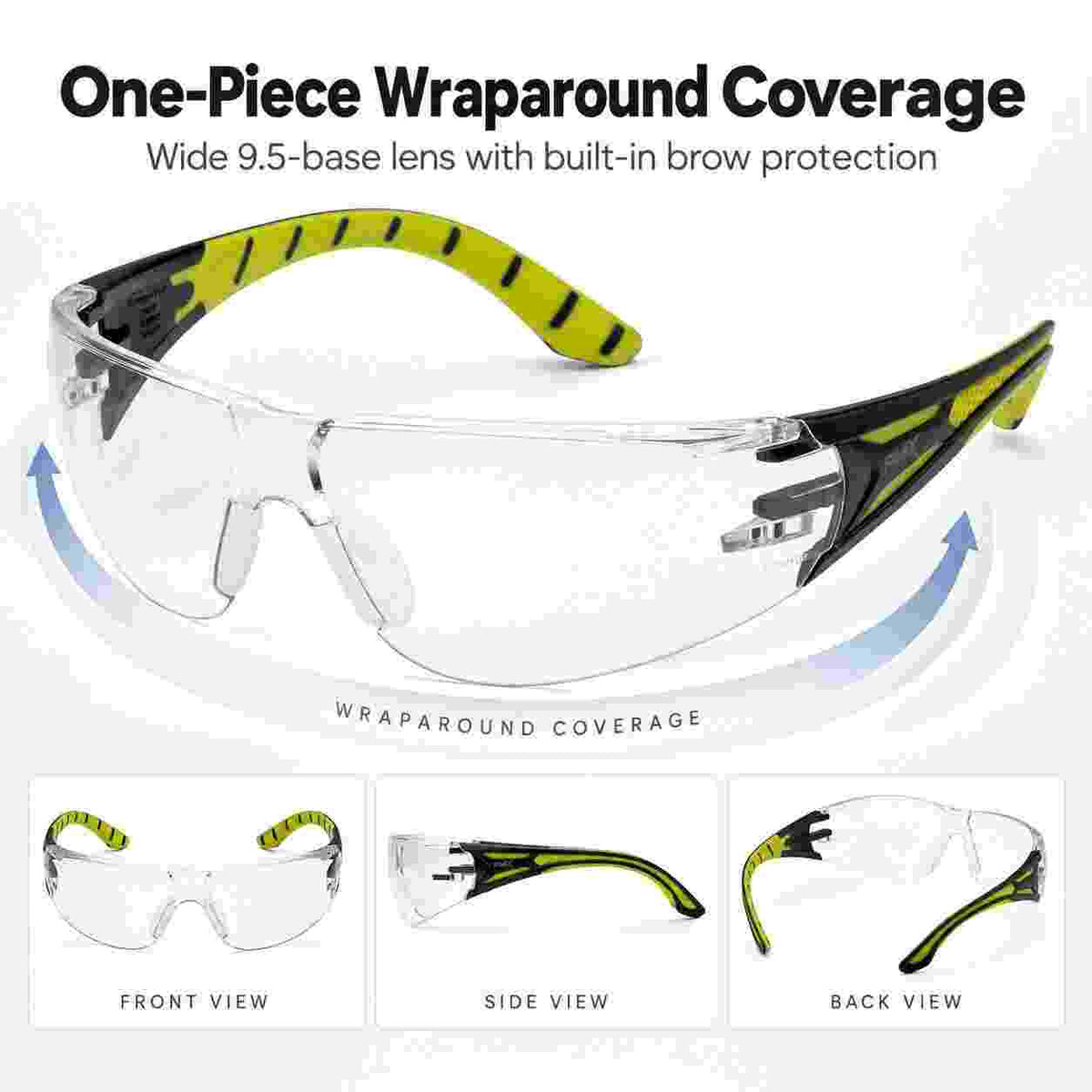 Pyramex Endeavor Plus 23.5 g lightweight safety glasses comfort feature