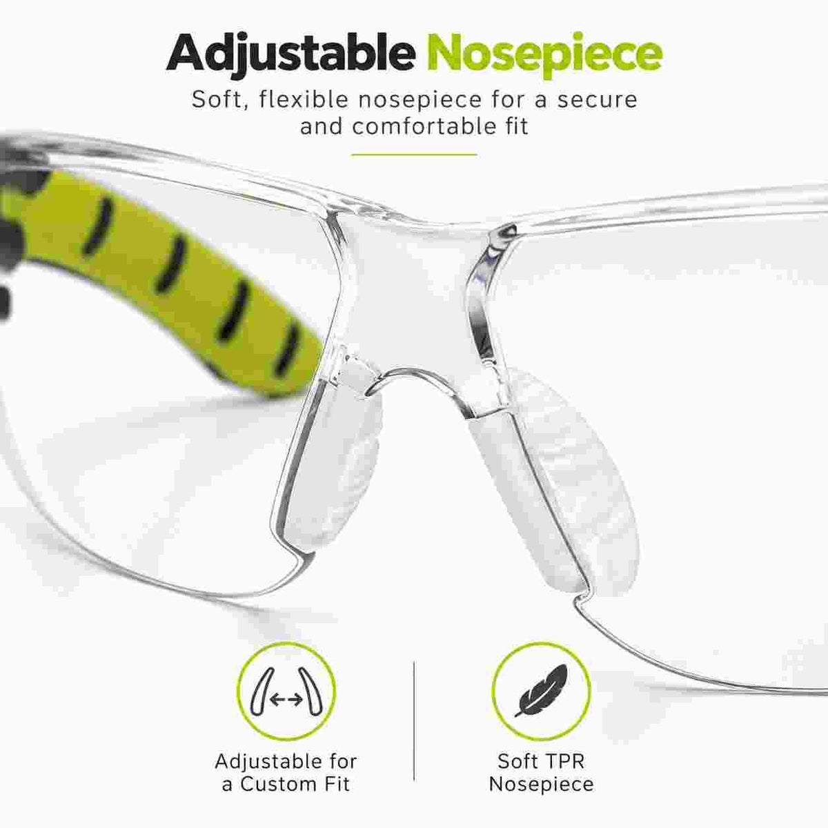 Pyramex Endeavor Plus ANSI Z87+ high impact clear safety glasses
