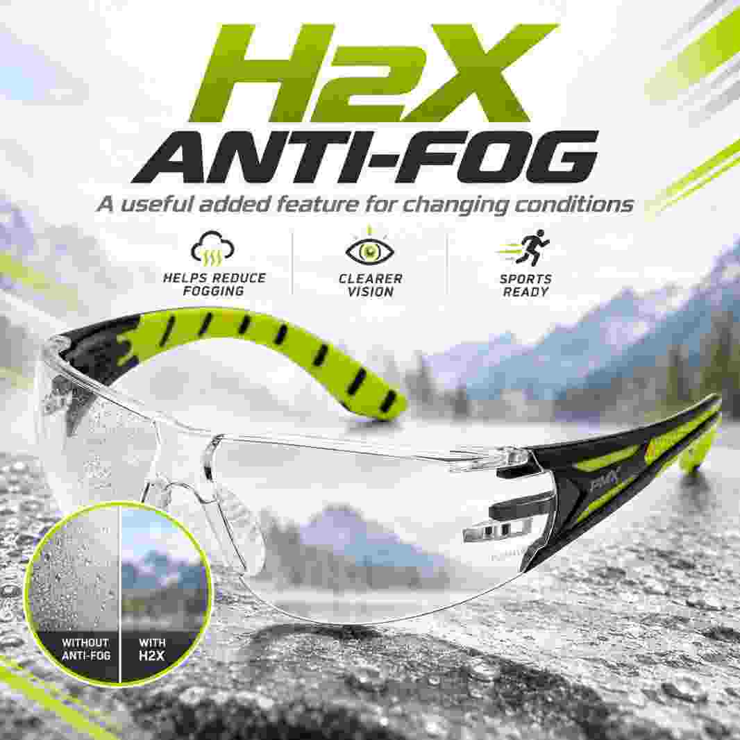 Pyramex clear lens sports glasses for cycling running and outdoor training
