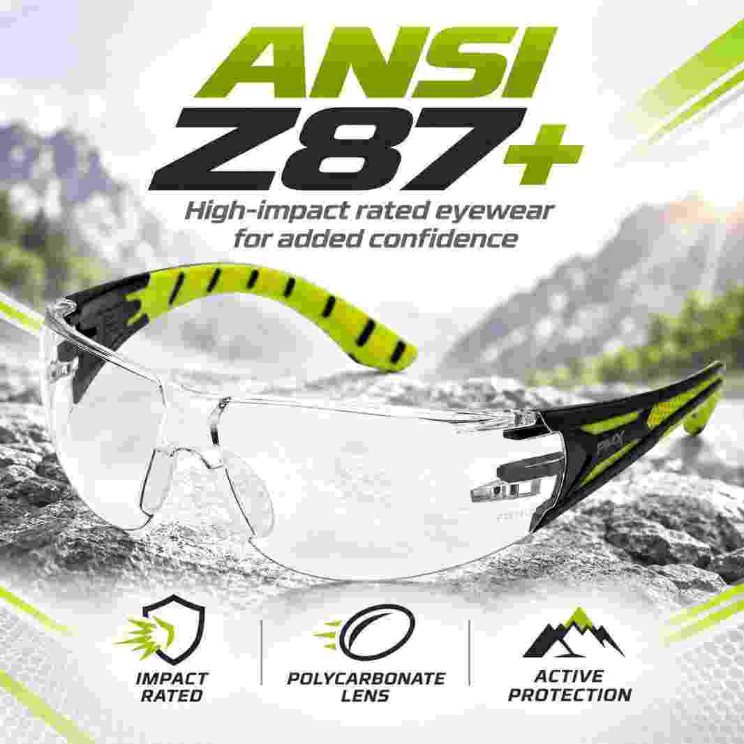 Pyramex Endeavor Plus H2X anti-fog clear sports glasses