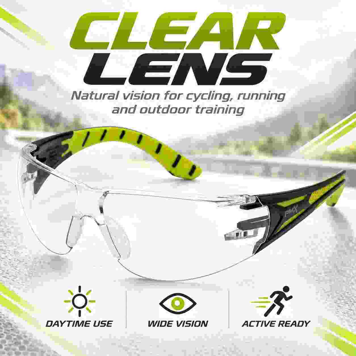Pyramex Endeavor Plus ANSI Z87+ impact rated sports eyewear