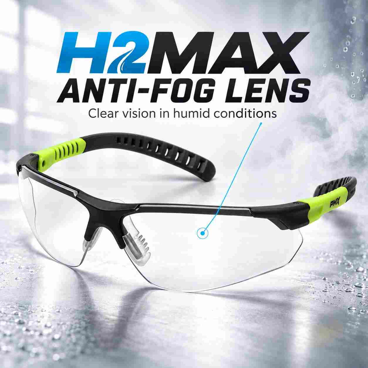 Pyramex Sitecore H2MAX anti-fog safety glasses application image 30