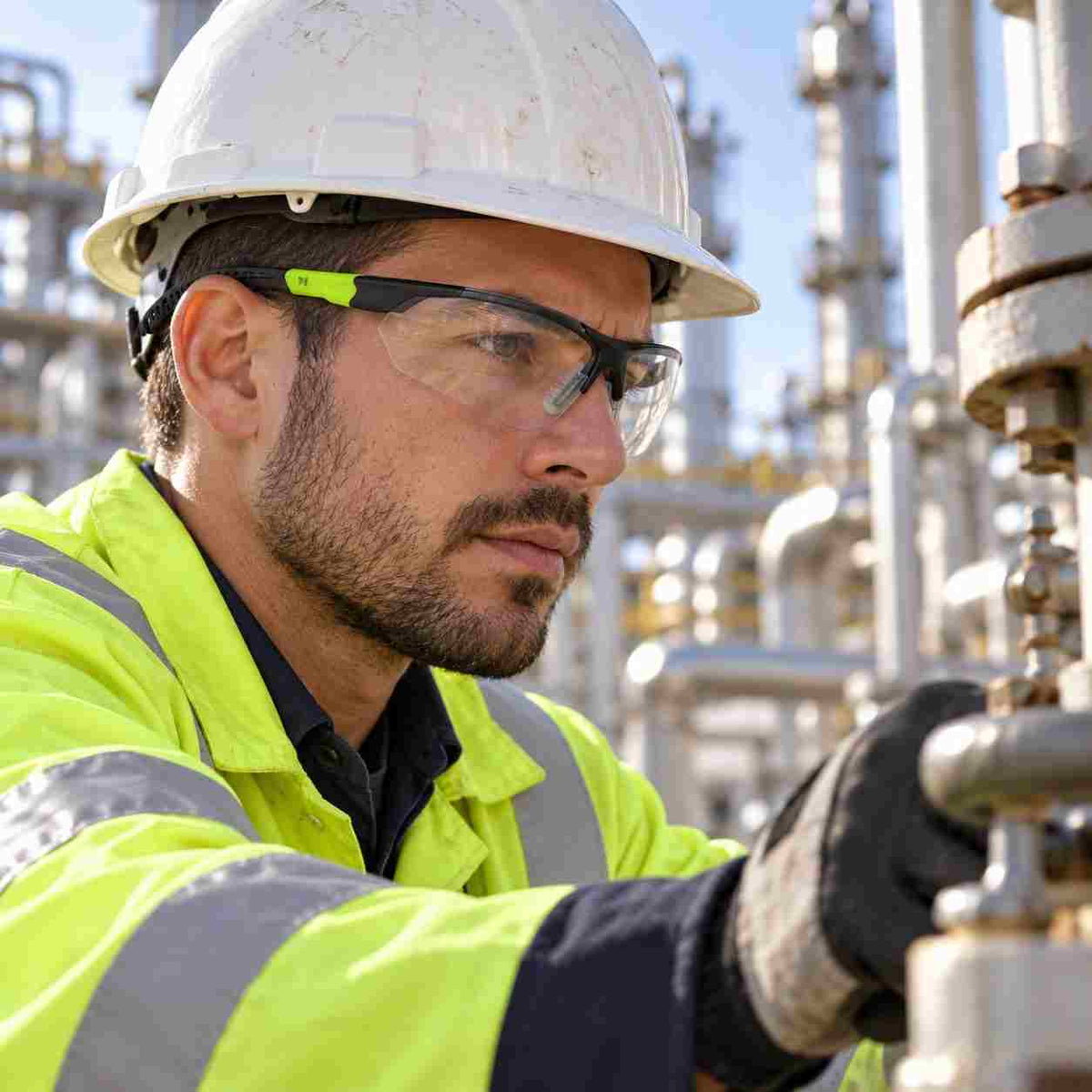 Pyramex Sitecore H2MAX anti-fog safety glasses application image 6
