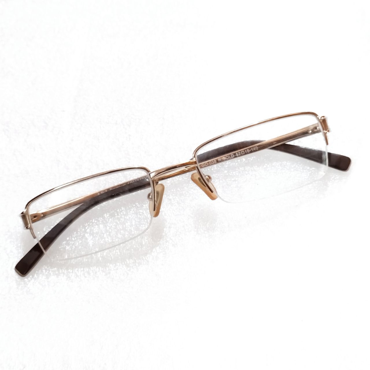 Rectangle Gold Metal Supra Progressive Multifocal No-Line Bifocal Glasses for Men and Women